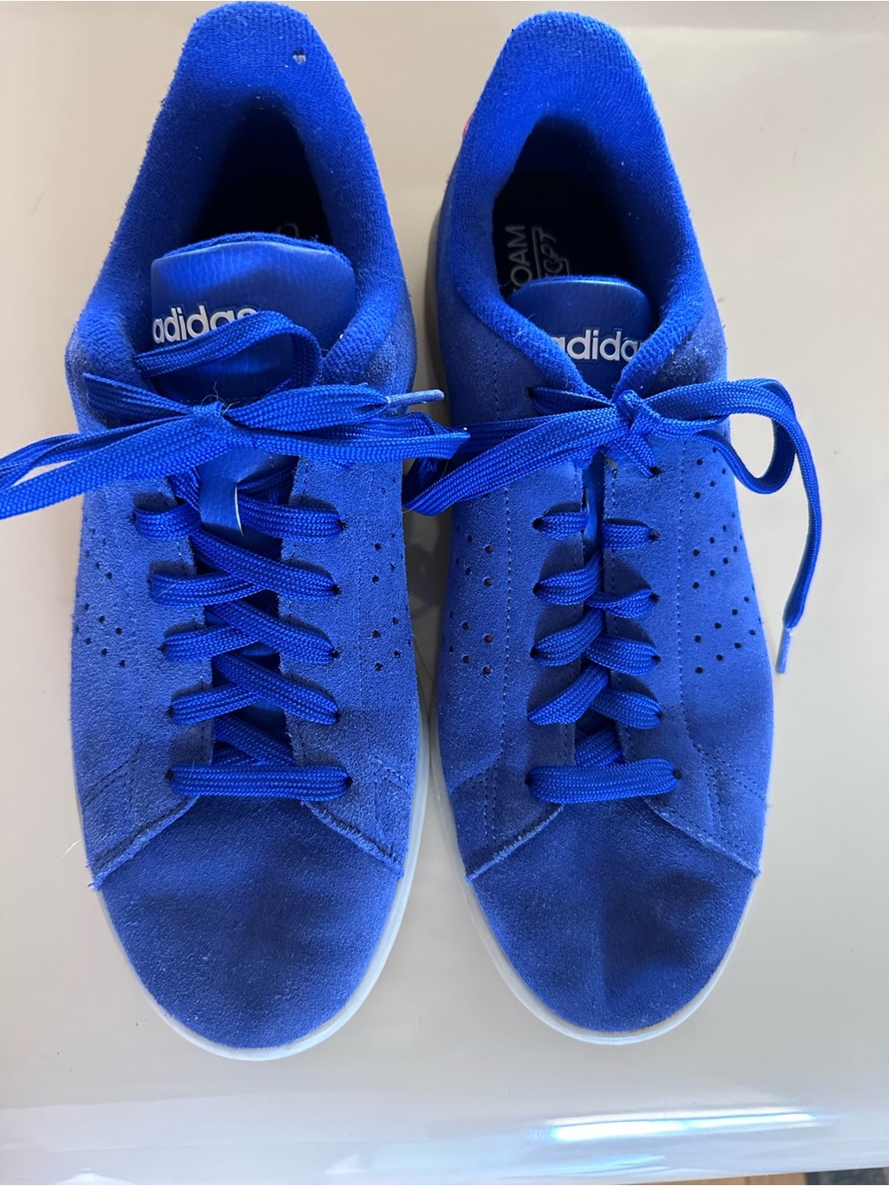 adidas Men’s Suede Sneakers in Royal Blue